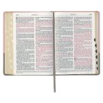 KJV Pink And Grey Faux Leather Bible Super Giant Print - Image 5