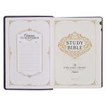 KJV Purple Faux Leather Flexcover Study Bible Large Print - Image 6