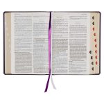 KJV Purple Faux Leather Flexcover Study Bible Large Print - Image 7