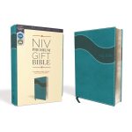 NIV Teal Imitation Leather Premium Gift Bible Red Letter Comfort Print - Image 3