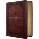 NLT Brown Flexcover Faux Leather Everyday Devotional Bible for Men - Image 2